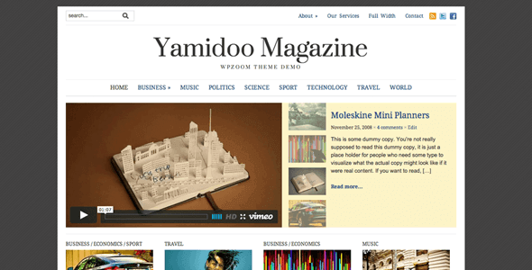 yamidoo magazine theme